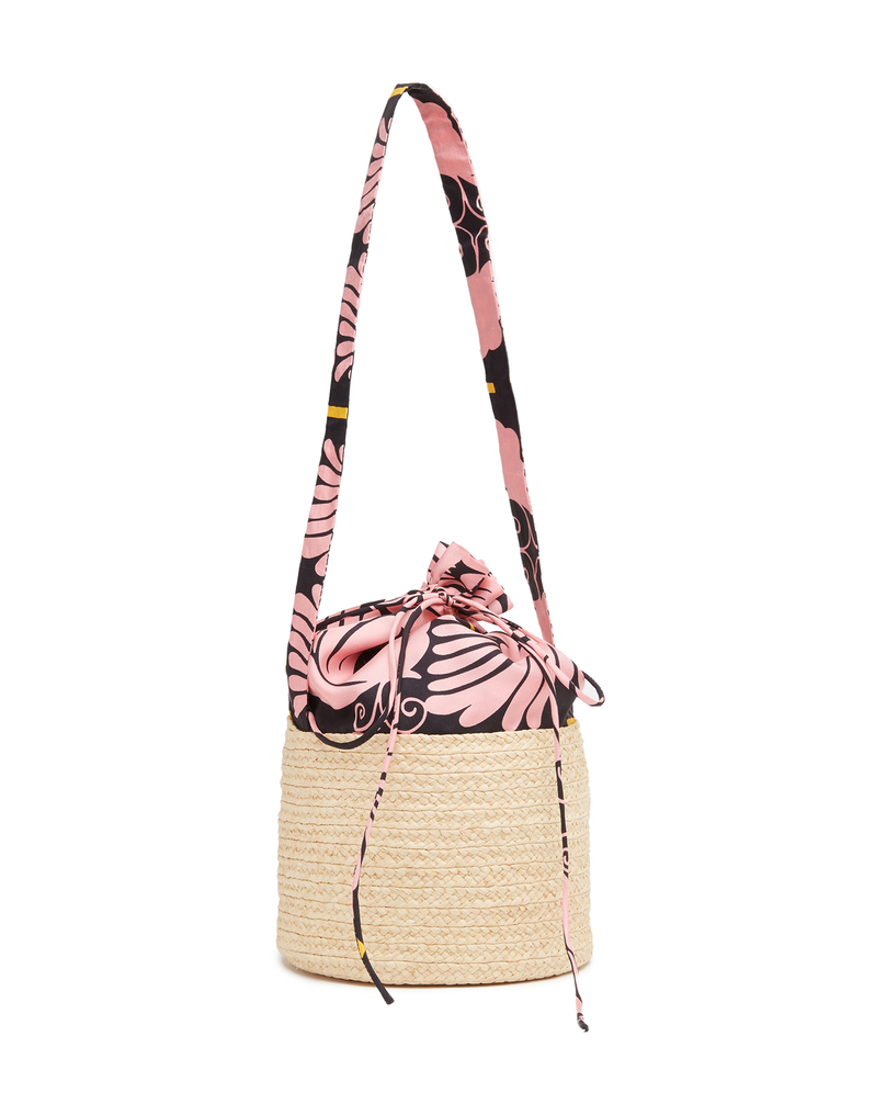 La DoubleJ 24/7 Raffia Pouch La DoubleJ 24/7 Raffia Pouch Ali Rosa BAG0035SIL006WIG0005