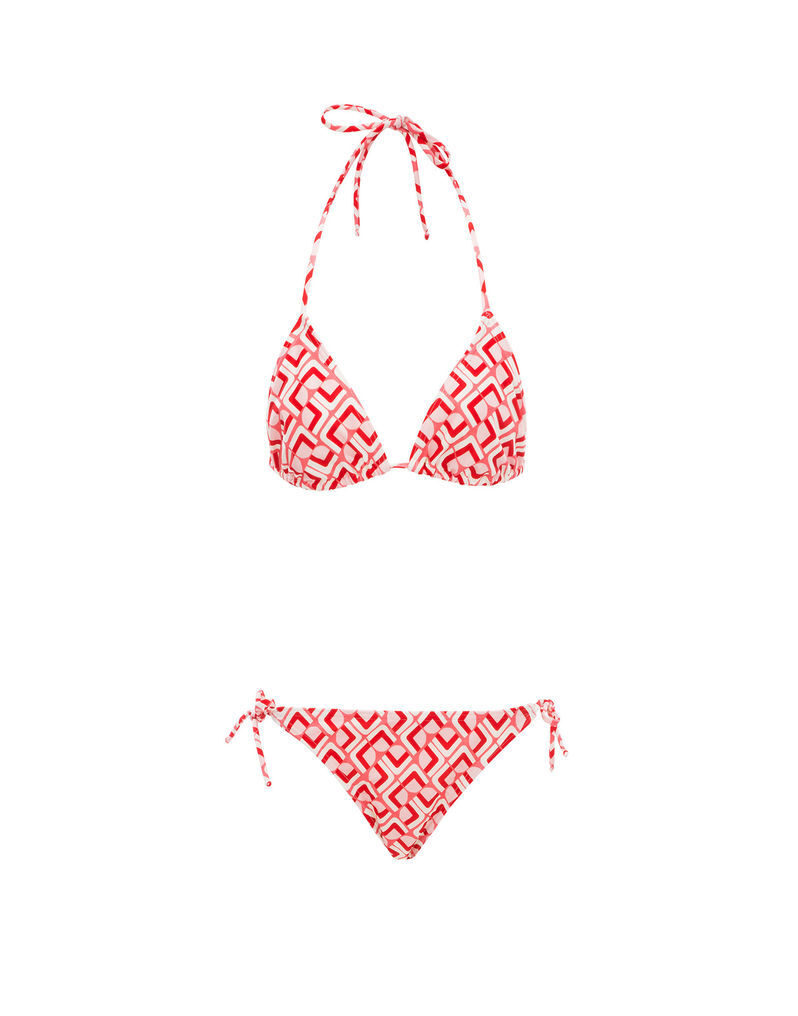 LaDoubleJ Triangle Bikini Top in Domino Valentino Domino Valentino SWI0003LYC001DOM0003