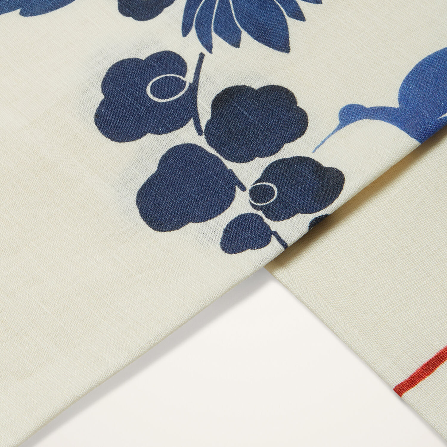  La Doublej Tablecloths Gend - Medium Tablecloth Wildbird Placée Blue One Size 100% Linen 