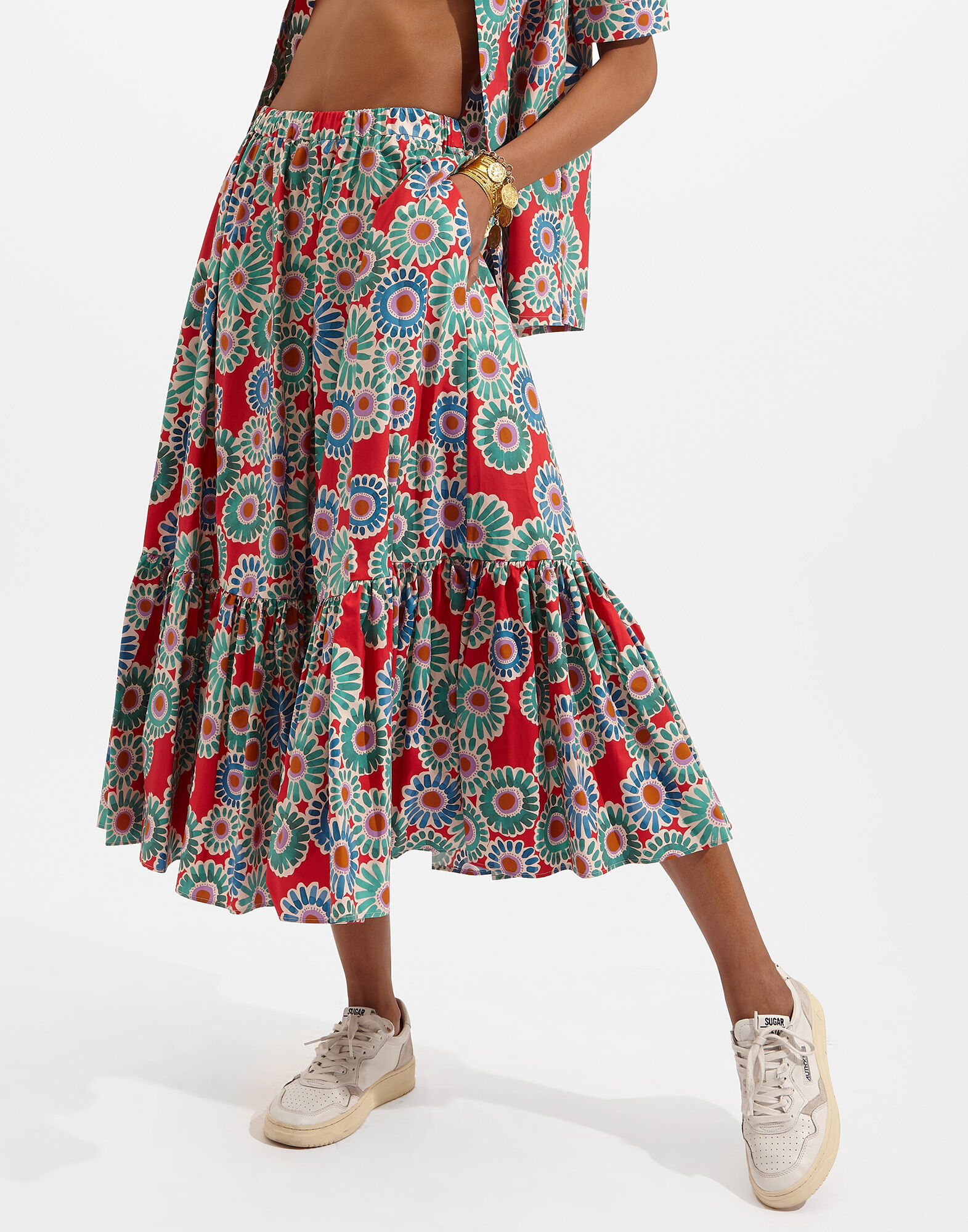 La DoubleJ Sunset Skirt Crazy Daisy SKI0068COT001DAY0001