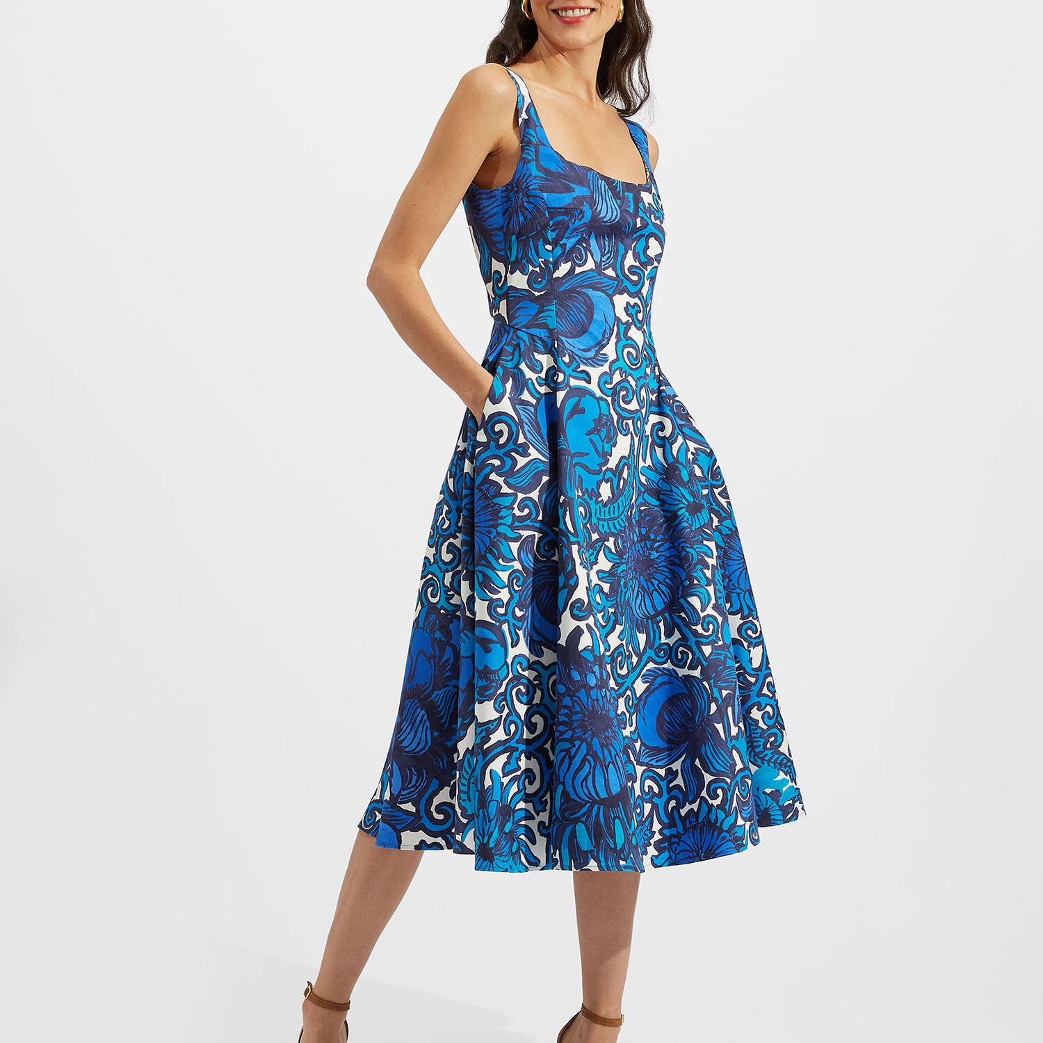 La Doublej Sophia Dress In Anemone