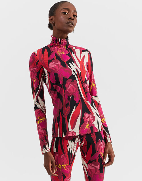 LaDoubleJ Turtleneck Iris Rosa SHI0030JER005IRI0002