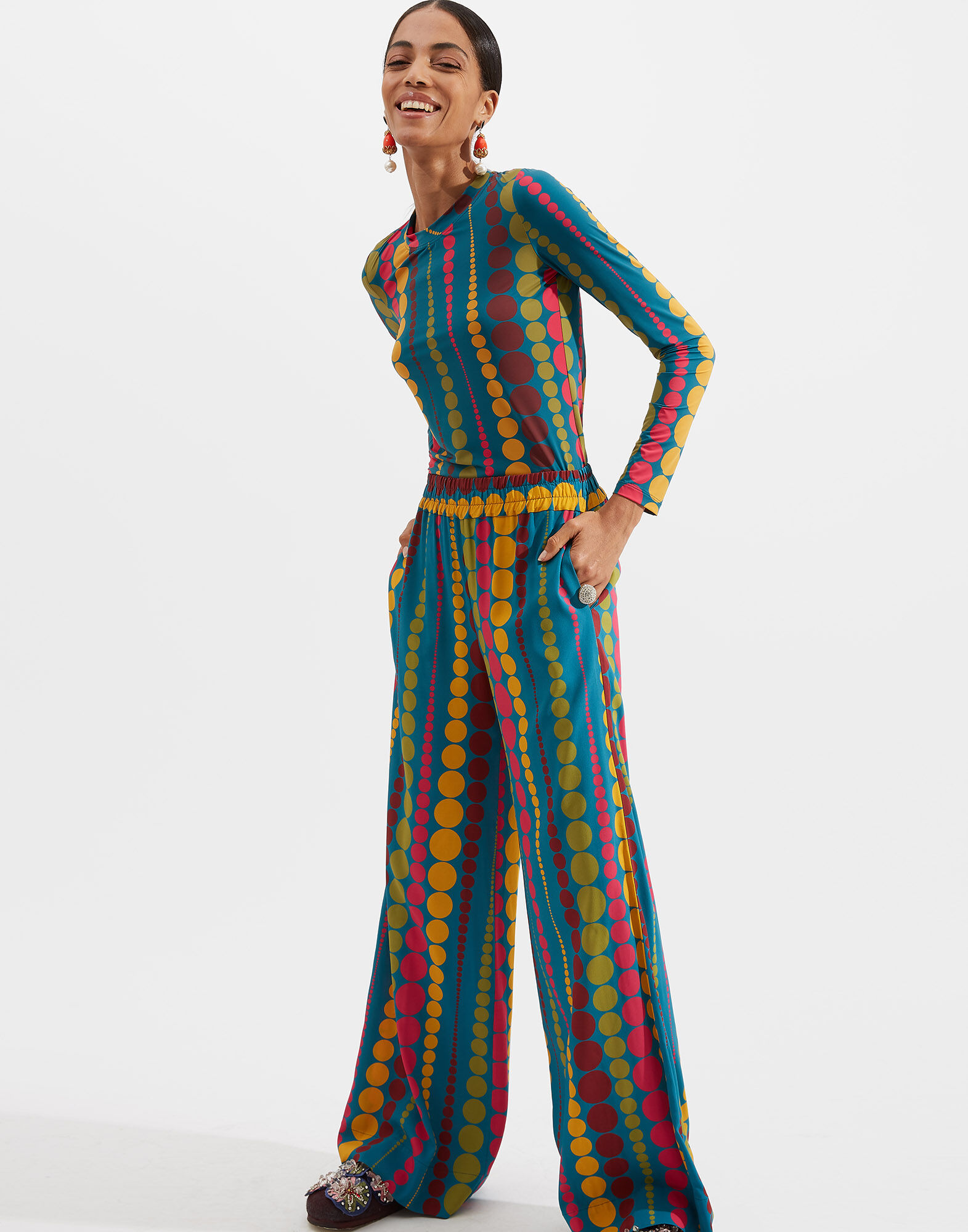 La DoubleJ Crew Top Bubbles TOP0024JER005BUB0001