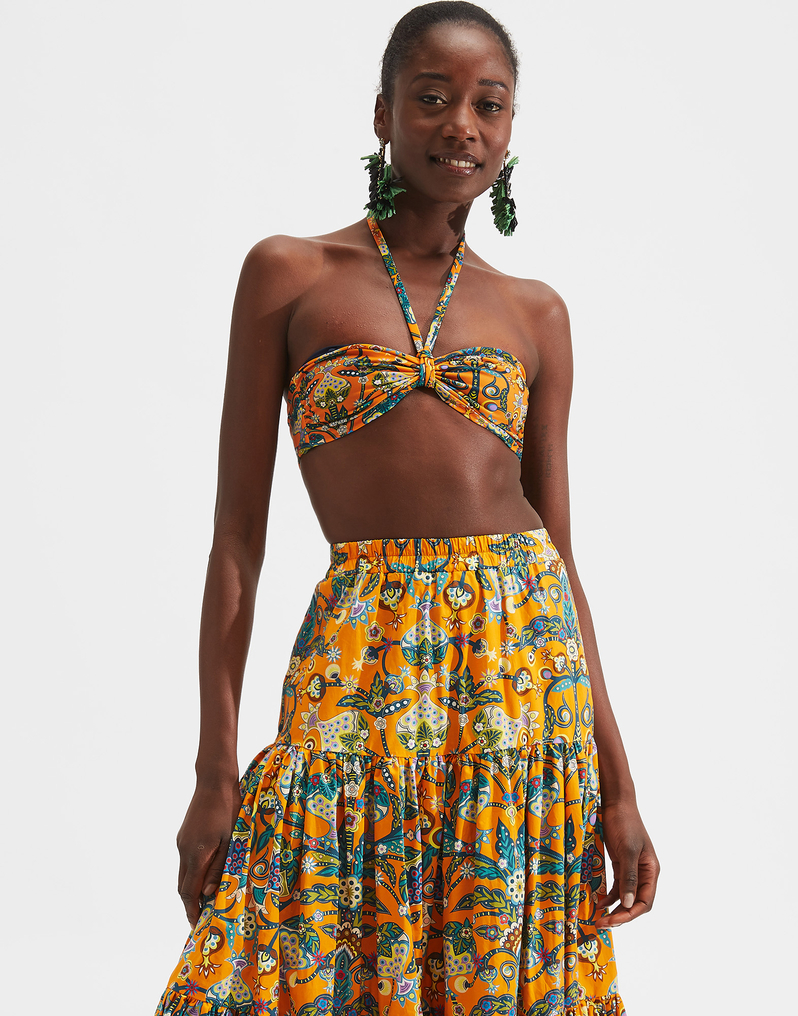 LaDoubleJ 3-Way Bandeau Top LaDoubleJ 3-Way Bandeau Top Tree Of Life Arancio SWI0021LYC001TFL0004