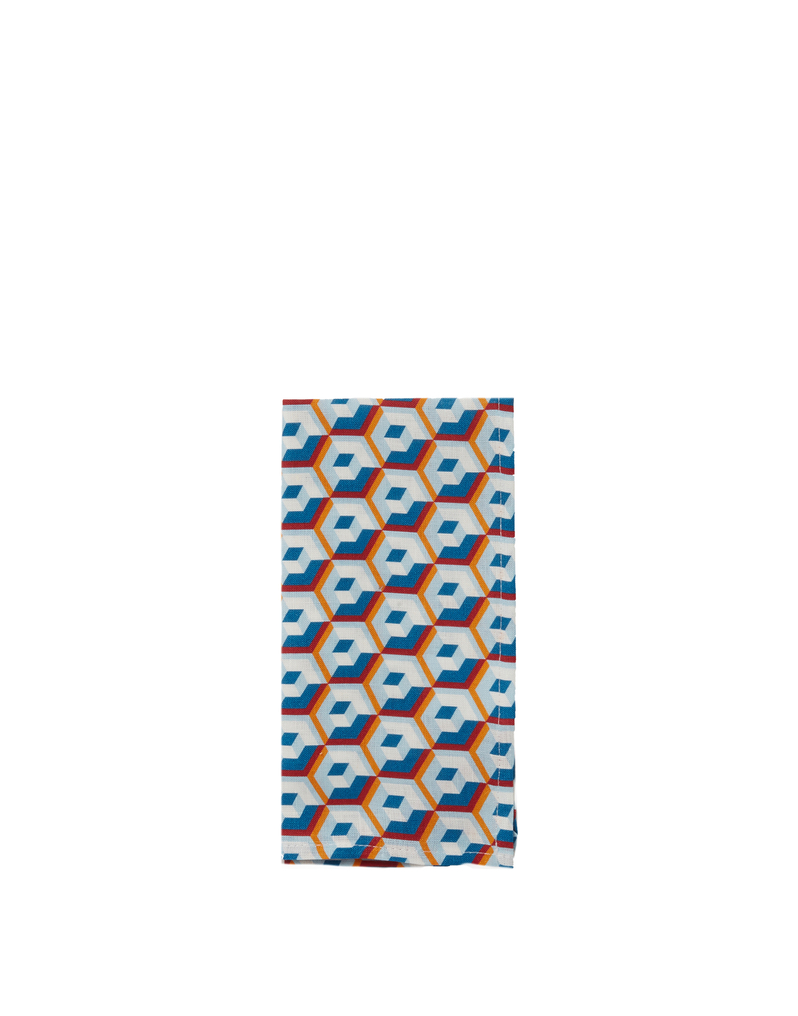 La DoubleJ Large Napkins Set Of 2 La DoubleJ Large Napkins Set Of 2 Cubi Blu NAP0006LIN001CUB0004