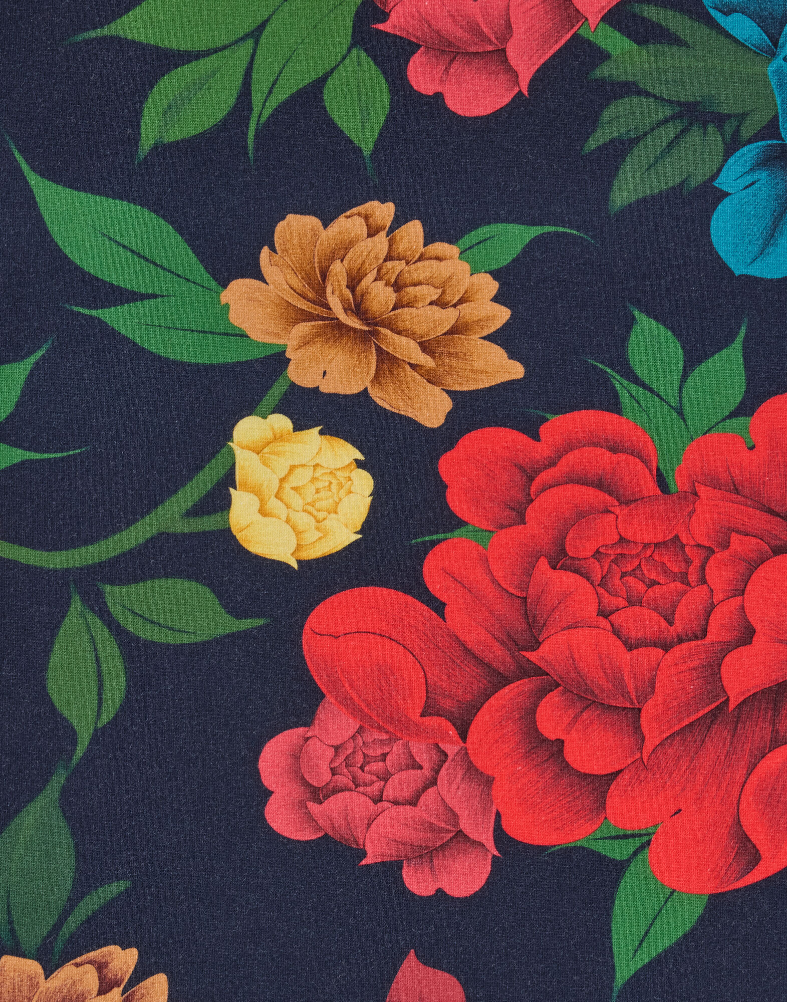 La DoubleJ The Cu-Tee Crop Queen Peony Blue TSH0068JER076QPE01BU03