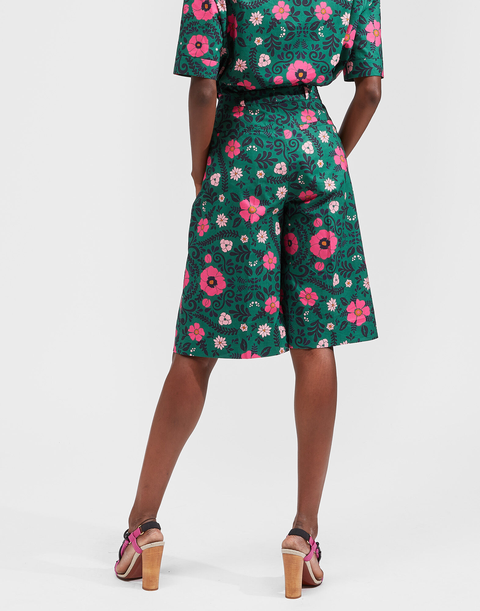 LaDoubleJ Bermuda Pants Heckfield Verde TRO0035COT001HEC0002