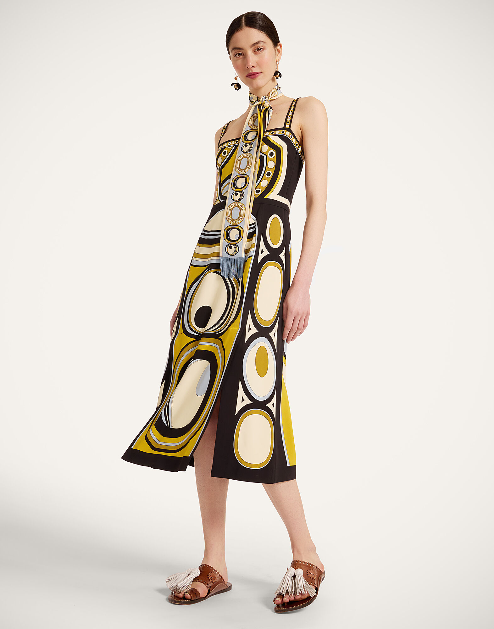 La DoubleJ Buy Me A Martini Dress Sanctuary Plac&eacute;e Gold DRE0673VIS011SAC02YE05