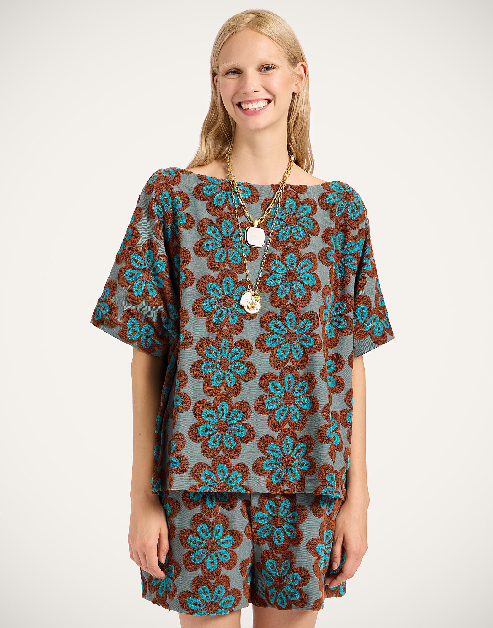 La DoubleJ Meditation Tee Caper Rust TSH0055JER061CEP02OR04