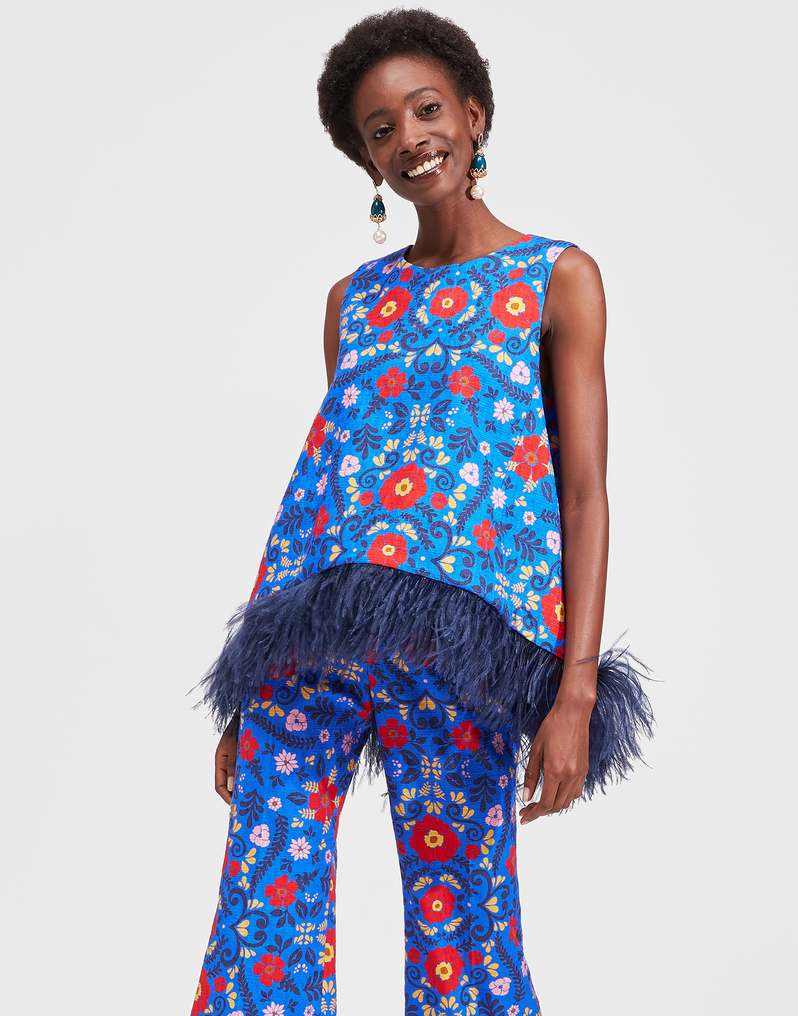 LaDoubleJ La Scala Top (With Feathers) LaDoubleJ La Scala Top (With Feathers) Heckfield TOP0013COT005HEC0001