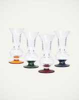 La DoubleJ Sippers Set Of 4 La DoubleJ Sippers Set Of 4 Rainbow Mix GLA0030MUR001ASS06MU03