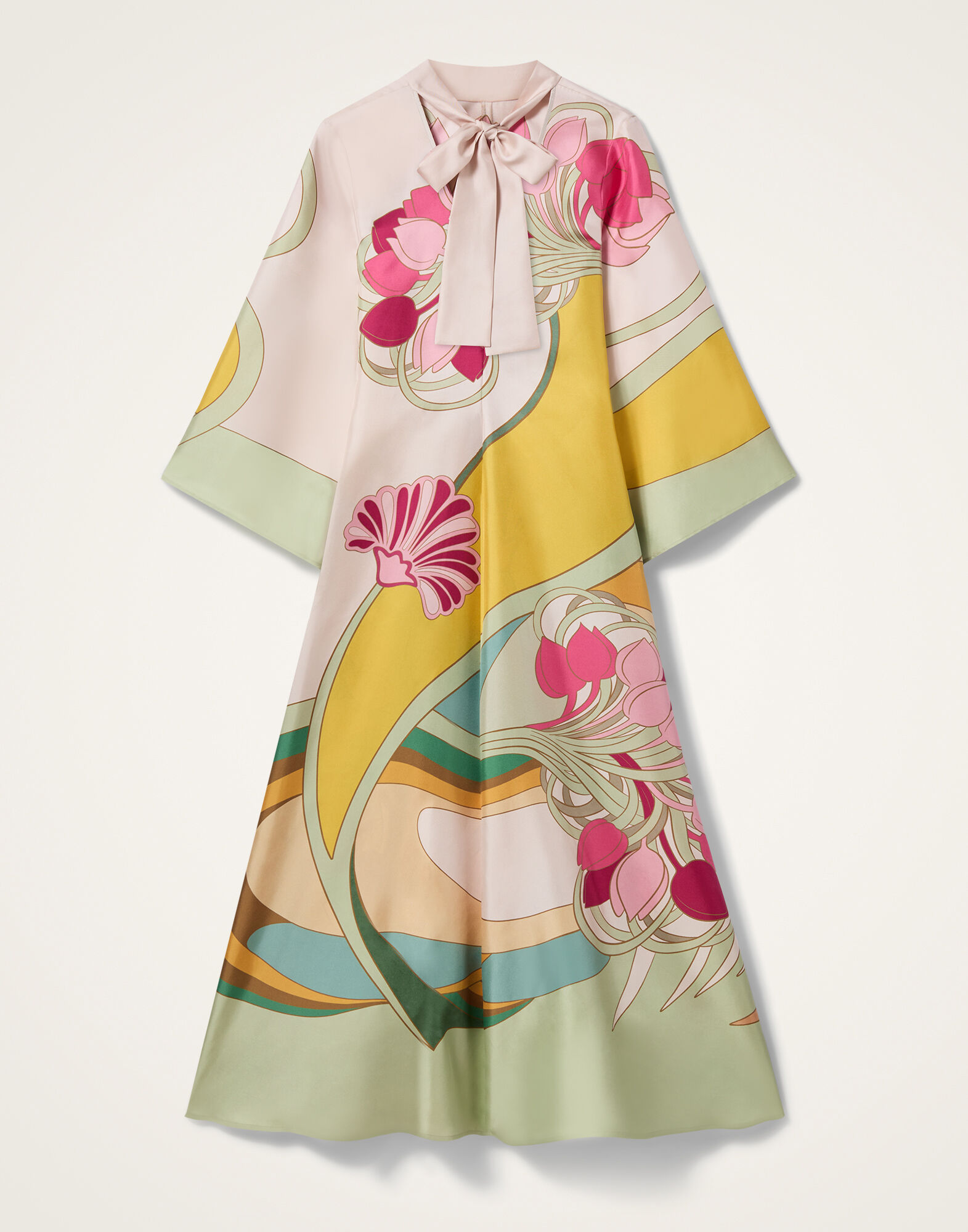 La DoubleJ Magnifico Dress Tulip Plac&eacute;e Green DRE0232SIL001TUL07GR02