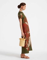 La DoubleJ Swing Dress La DoubleJ Swing Dress Kerylos Placée Dark Green DRE0128SIL006KER01GR03