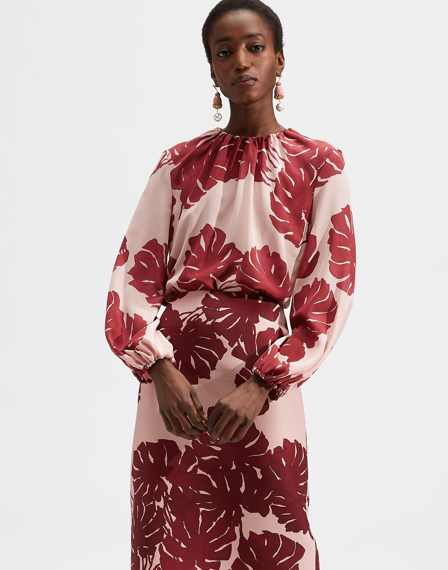 LaDoubleJ Charming Top Monstera Rosa TOP0021CRE001MON0002