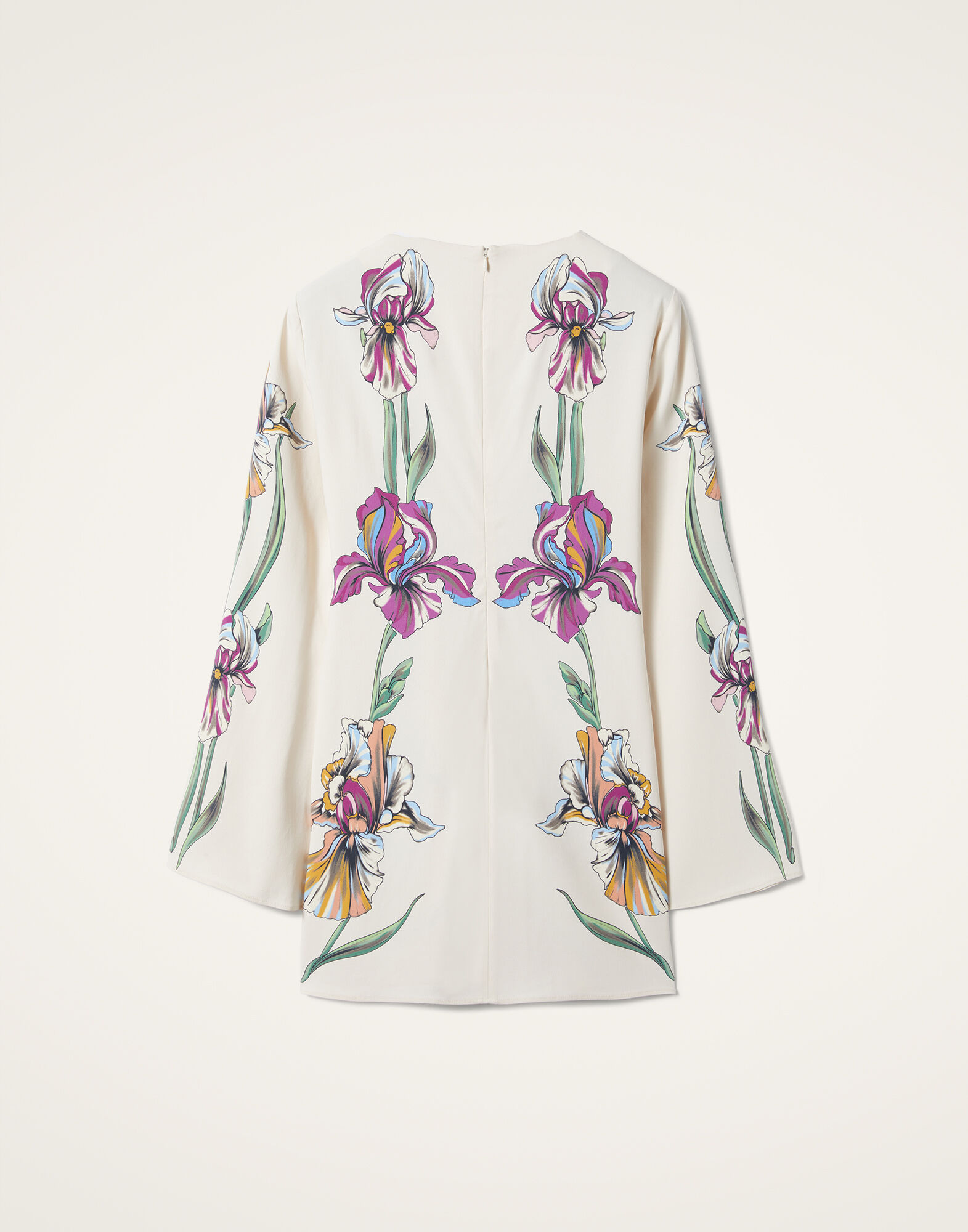 La DoubleJ Mini Supremes Swing Dress Iris Plac&eacute;e Ivory DRE0619VIS011IRS07WH04