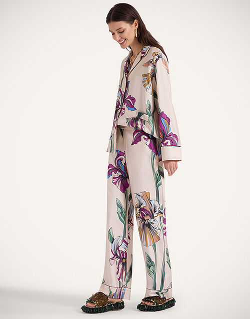 La DoubleJ Pajama Pants Iris Ivory TRO0116SIL001IRS01WH04