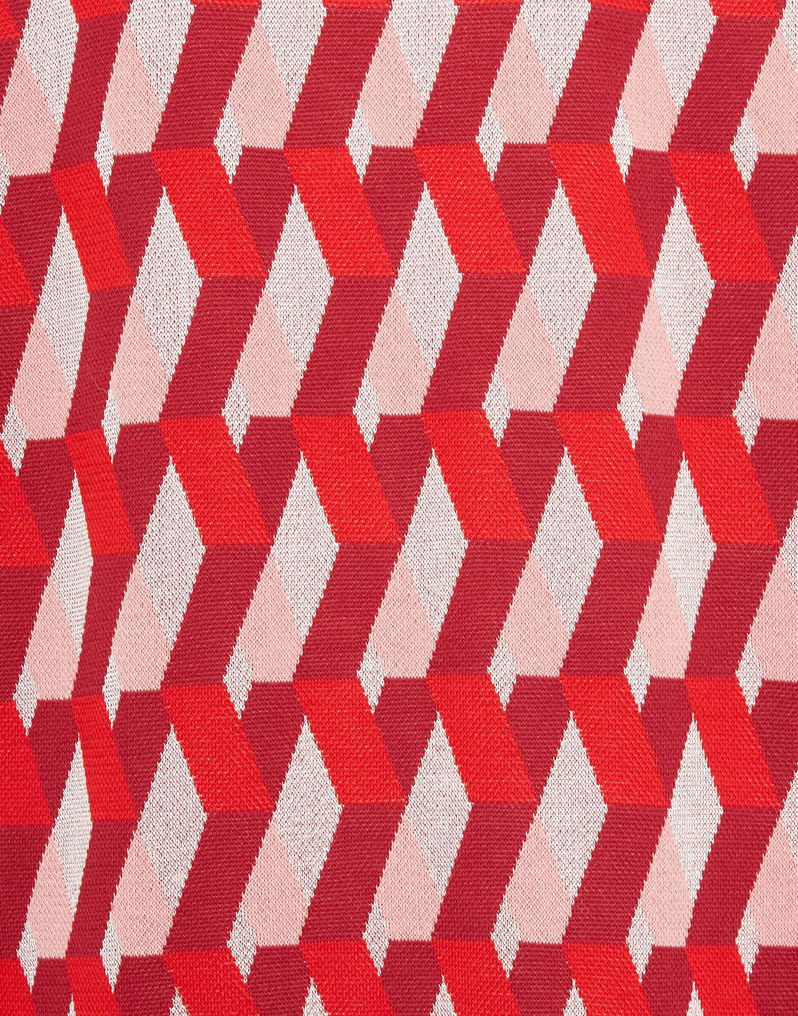 La DoubleJ Knit Leisure Cardigan Diamond Rosso PUL0068KNI044VAR0100