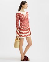La DoubleJ Mini Supreme Swing Dress Fans Plac&eacute;e Red DRE0619VIS011FAN03RE01