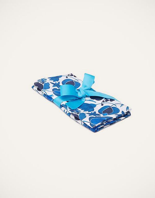 La DoubleJ Large Napkins Set Of 2 Wildbird Blu Small NAP0006LIN001CER0009