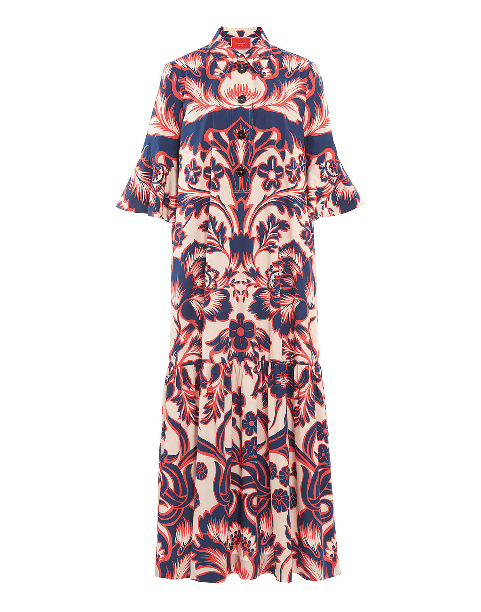 La DoubleJ Artemis Dress Va-Va Plac&eacute;e White DRE0176COT039VAV01WH01