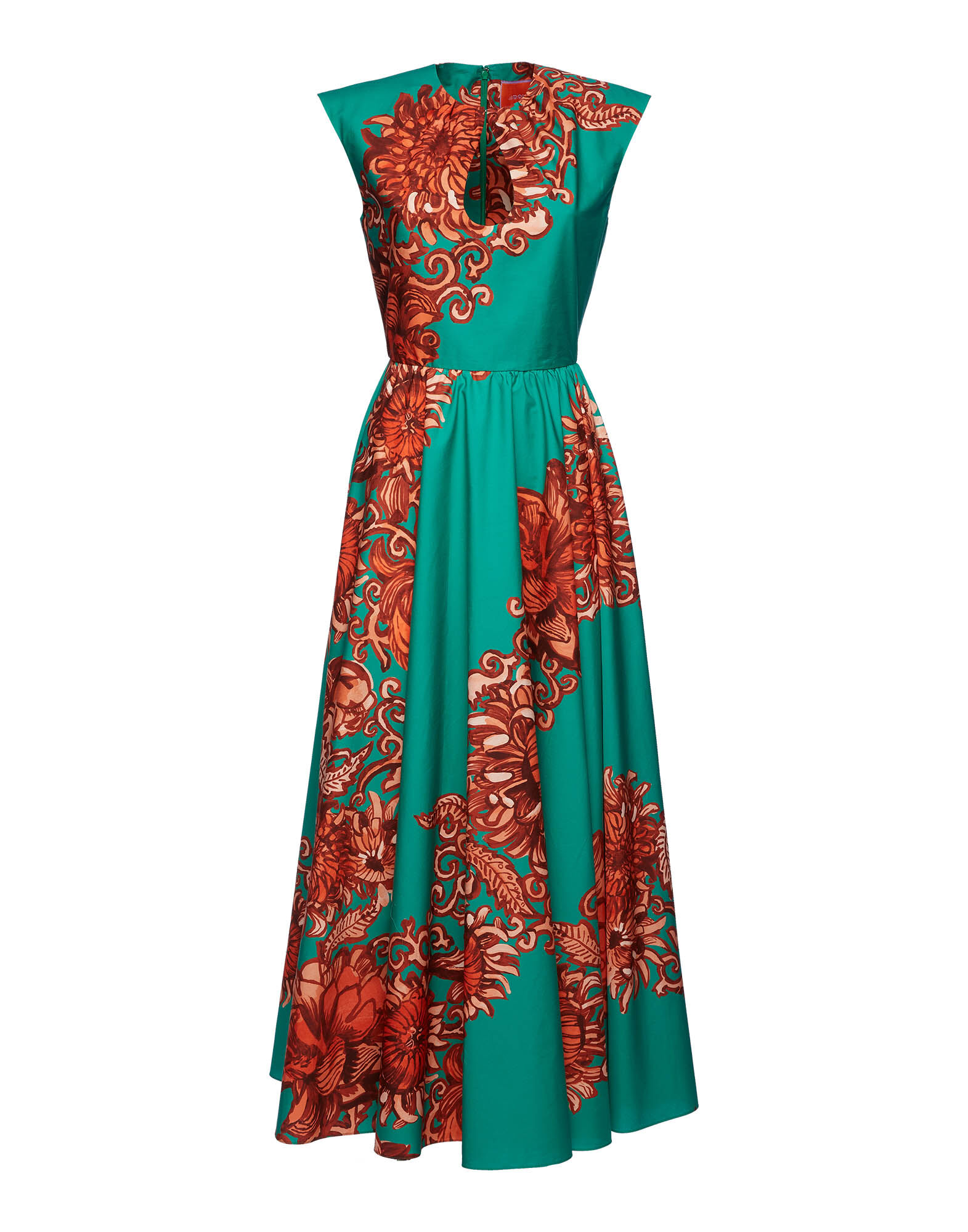 La DoubleJ Keyhole Dress Anemone Ghirlanda DRE0506COT039ANE03GR02