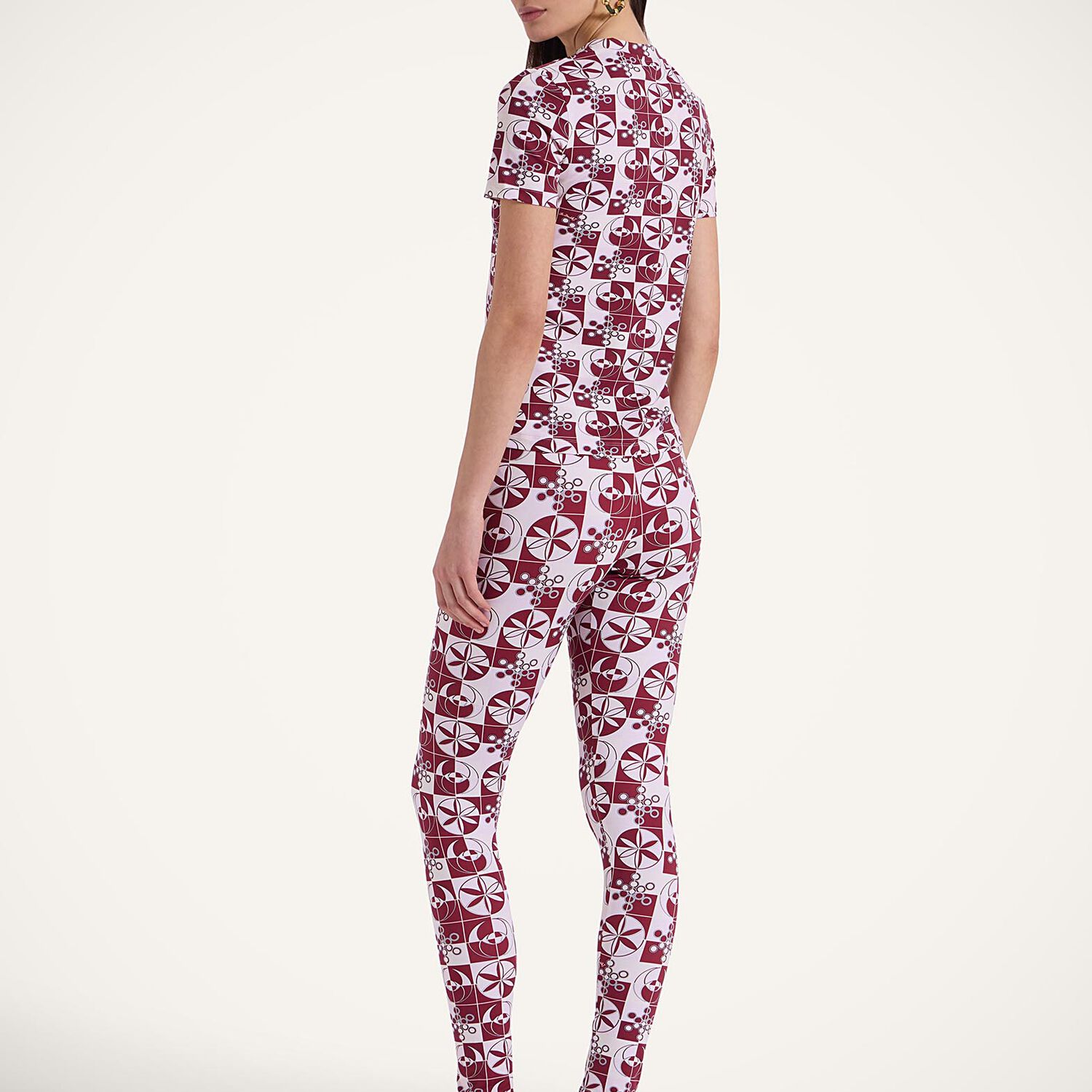 La Doublej Magica Leggings In Eclipse Burgundy