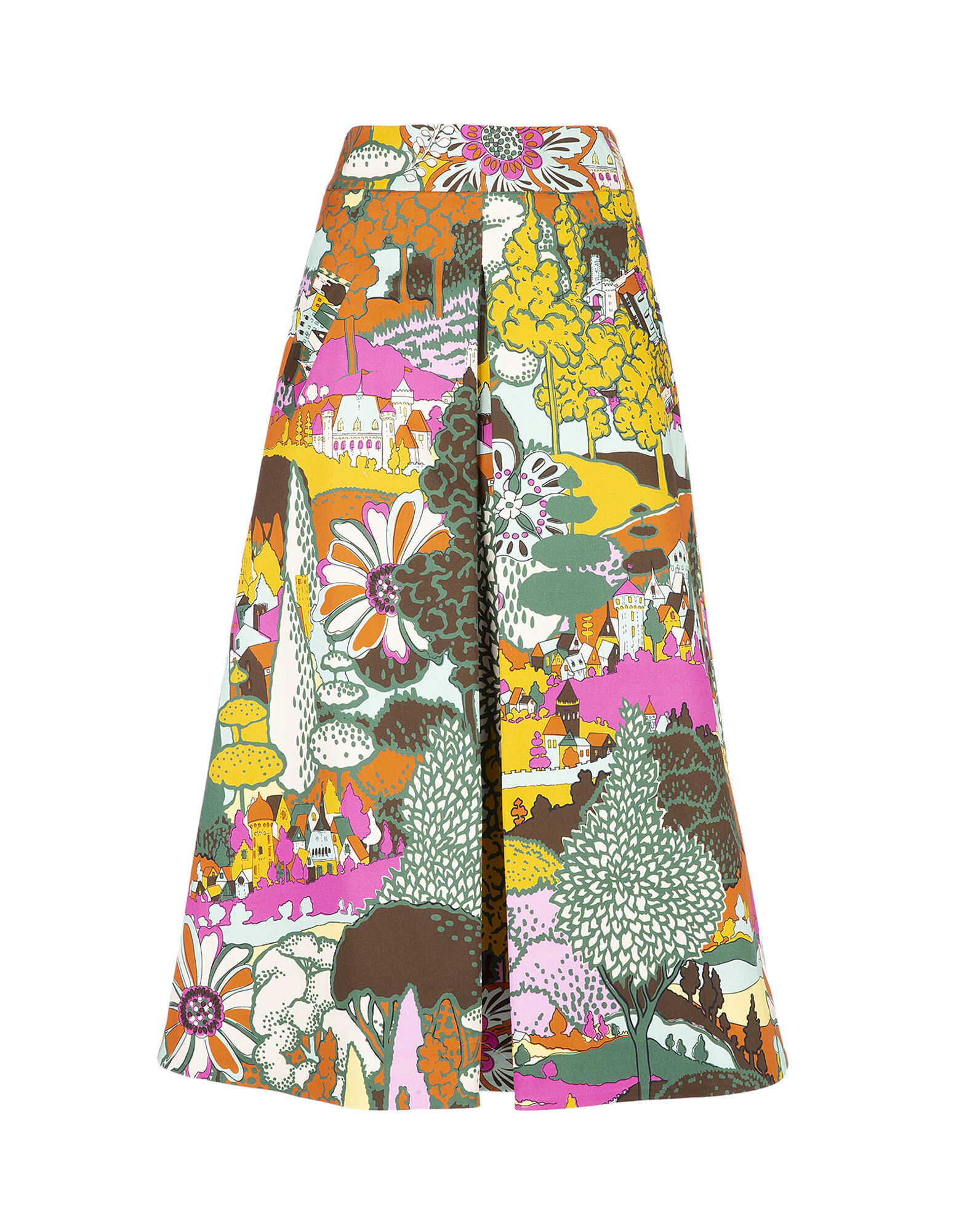 LaDoubleJ Santa Monica Skirt Paesaggio Arancio SKI0014COT002PAE0002