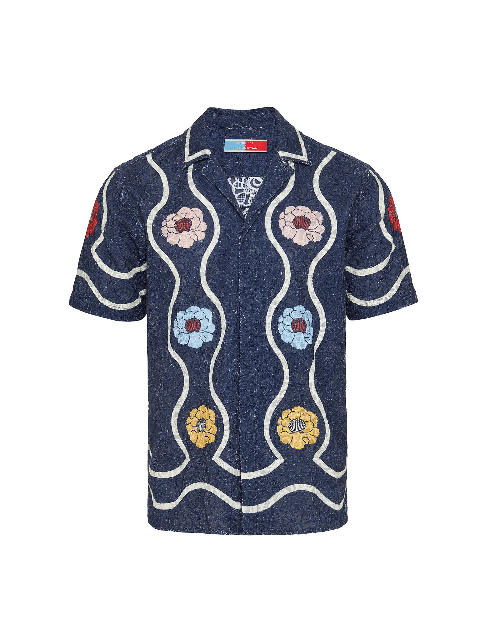 La DoubleJ Maitan Shirt Whitsun Plac&egrave;e Blue SHI0118COT066FSK01BU03