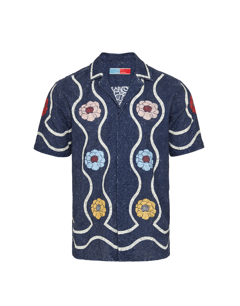 La DoubleJ Maitan Shirt La DoubleJ Maitan Shirt Whitsun Placèe Blue SHI0118COT066FSK01BU03