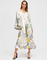 LaDoubleJ Tangier Kaftan LaDoubleJ Tangier Kaftan Botanical DRE0168SIL006BOT0001