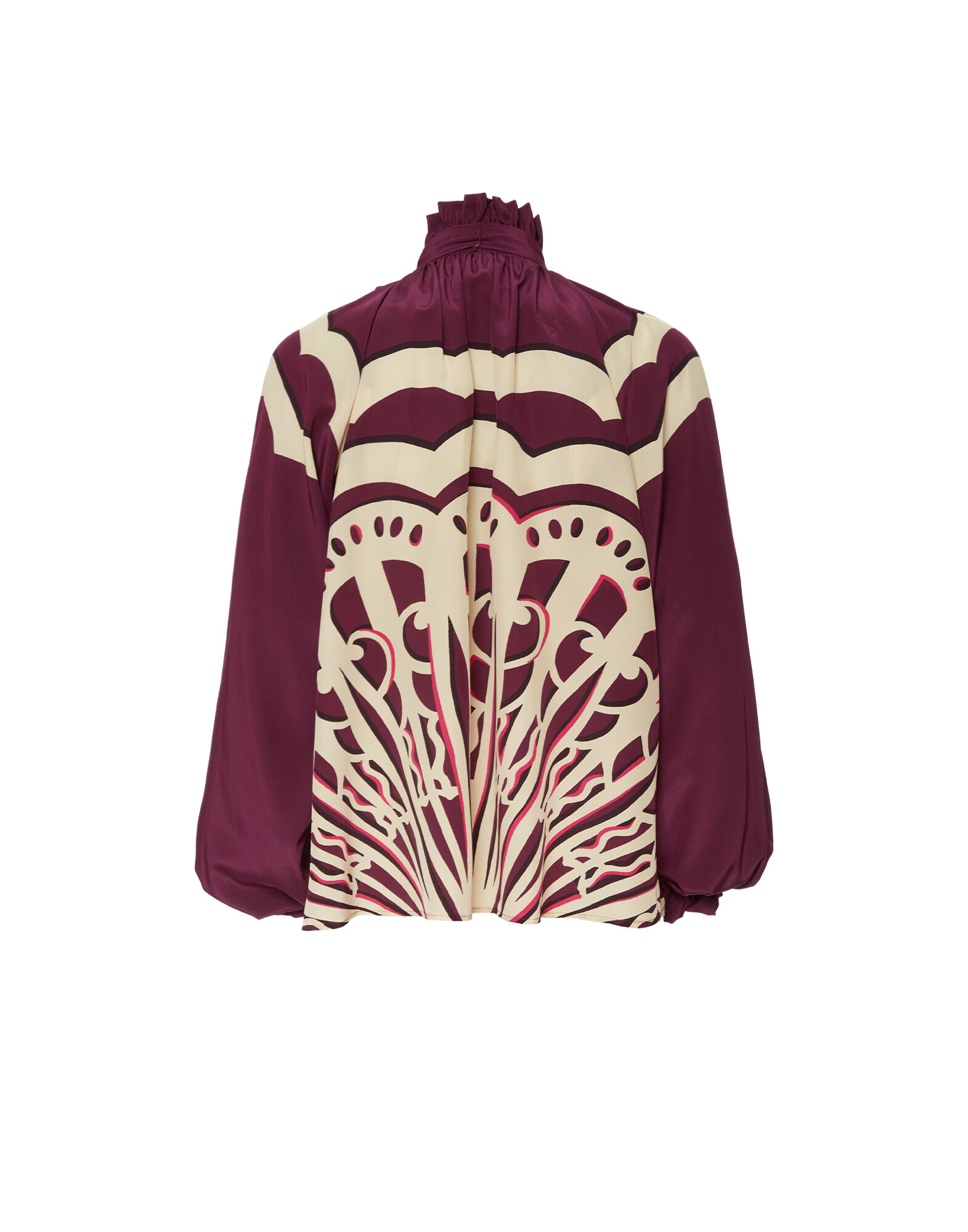 La DoubleJ Cerere Blouse Fans Plac&eacute;e Purple SHI0086CRE002FAN03PU01