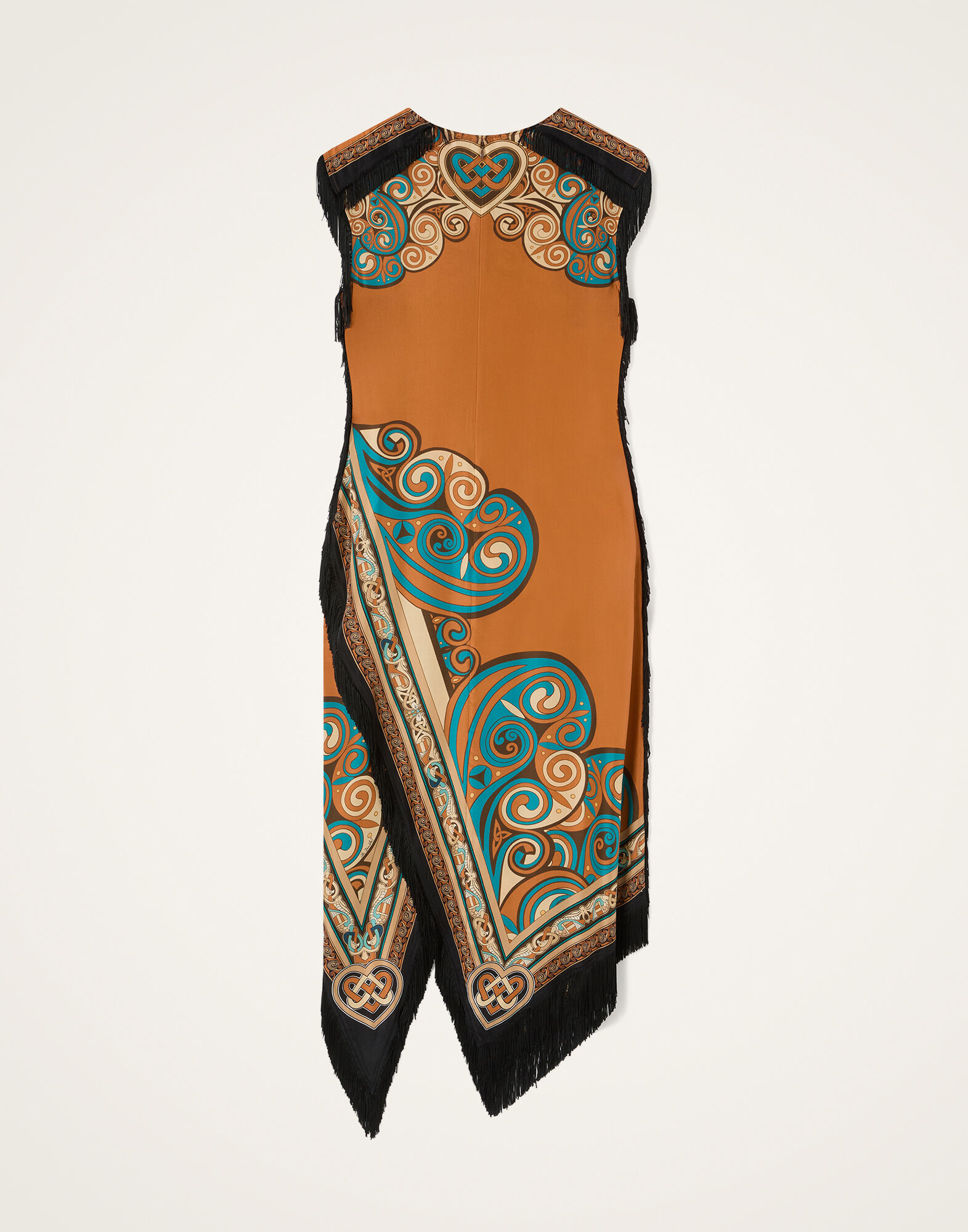 La DoubleJ Scarf Dress Kells Plac&eacute;e Tobacco DRE0964SIL009KEL03BR06