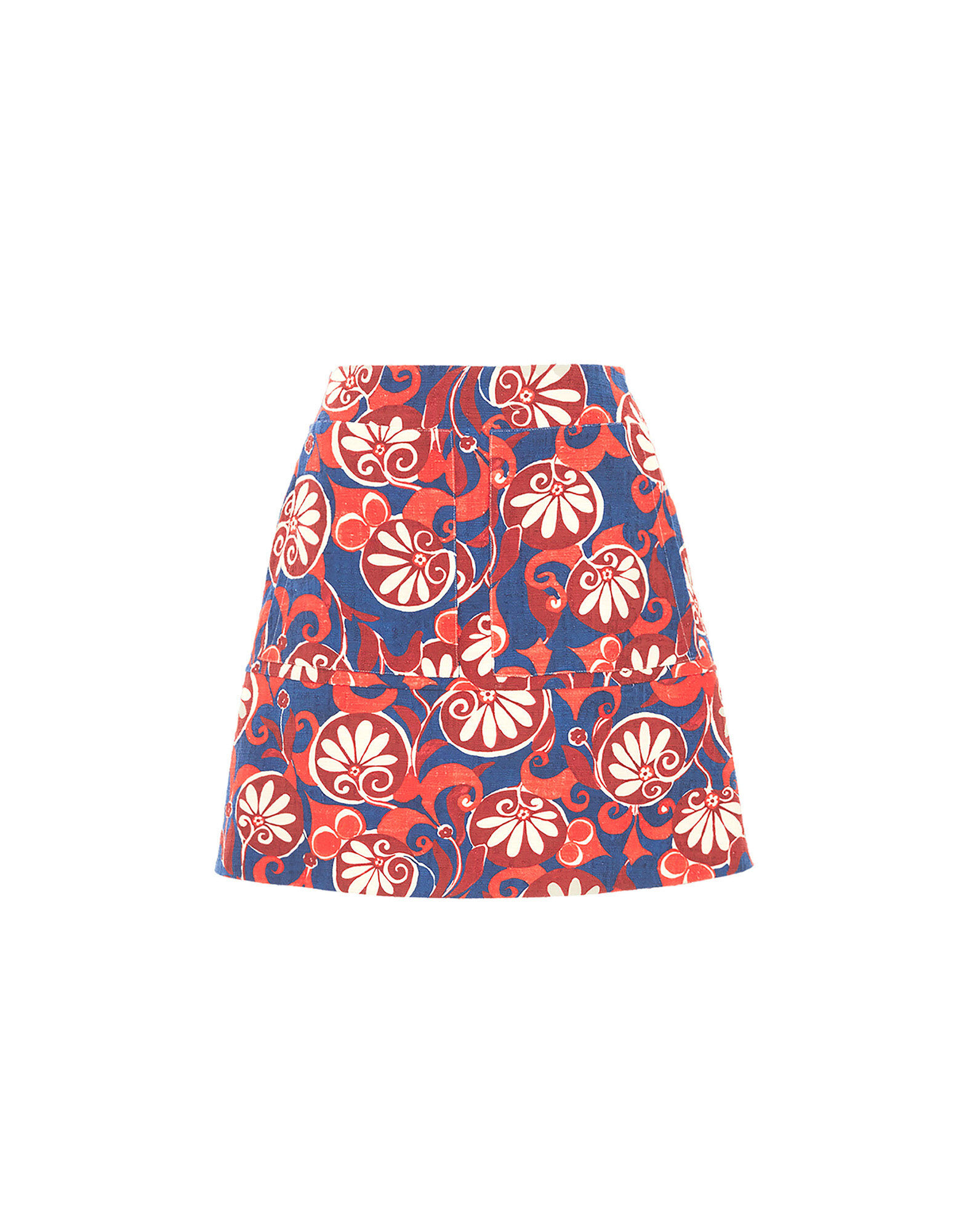 La DoubleJ Mini Skirt Moonflower Navy SKI0027COT005MOO01BU06