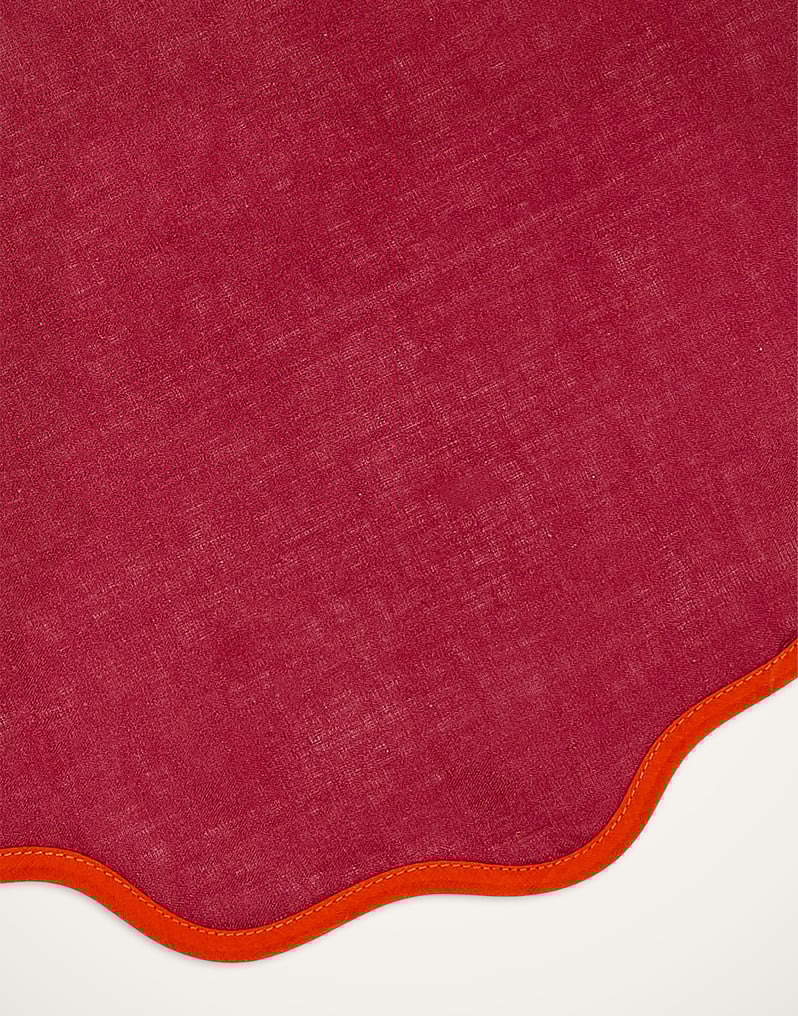 La DoubleJ Cloud Placemat Set Of 2 La DoubleJ Cloud Placemat Set Of 2 Rainbow Raspberry TBM0003LIN006RAI0029