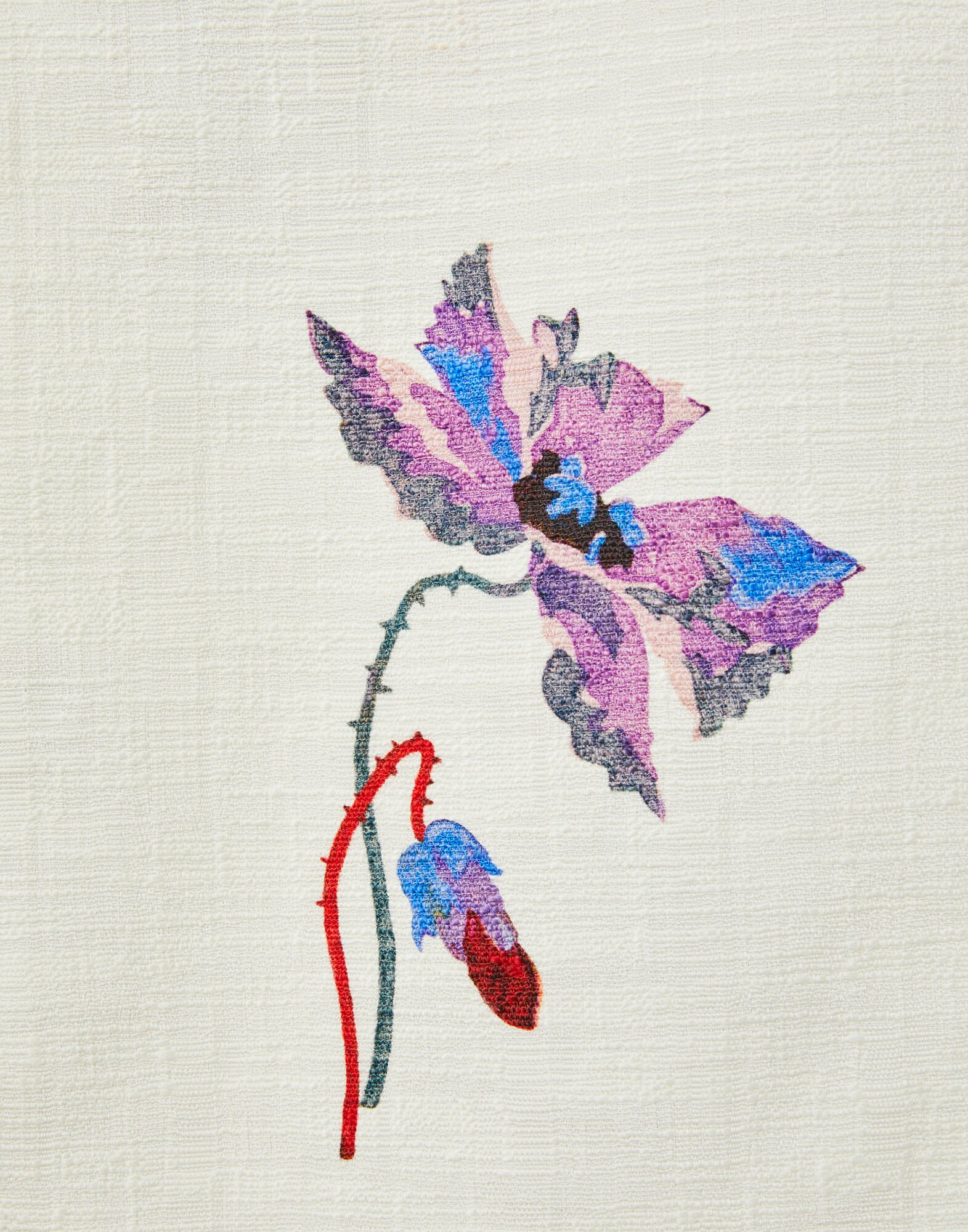 La DoubleJ La Scala Top Infiorata White TOP0013COT005INF01WH01