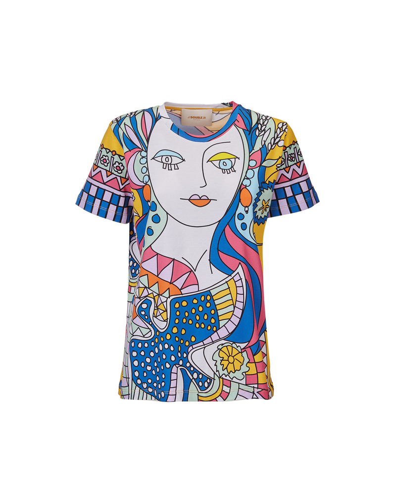 LaDoubleJ Total Goddess T-Shirt LaDoubleJ Total Goddess T-Shirt Demeter Big Placed SHI0033JER009DEM0008