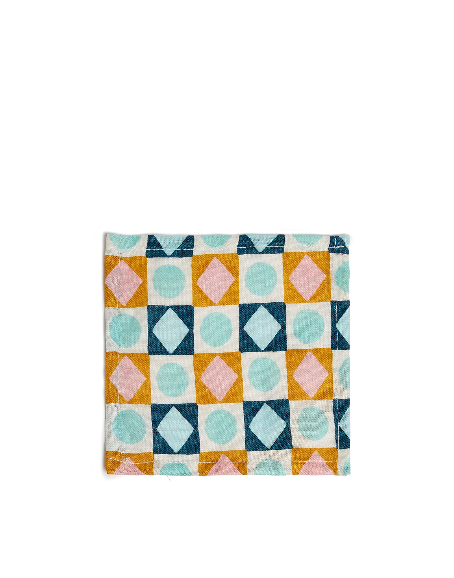 La DoubleJ Small Napkins Set Of 4 Diamond Dots NAP0005LIN004CHA0004