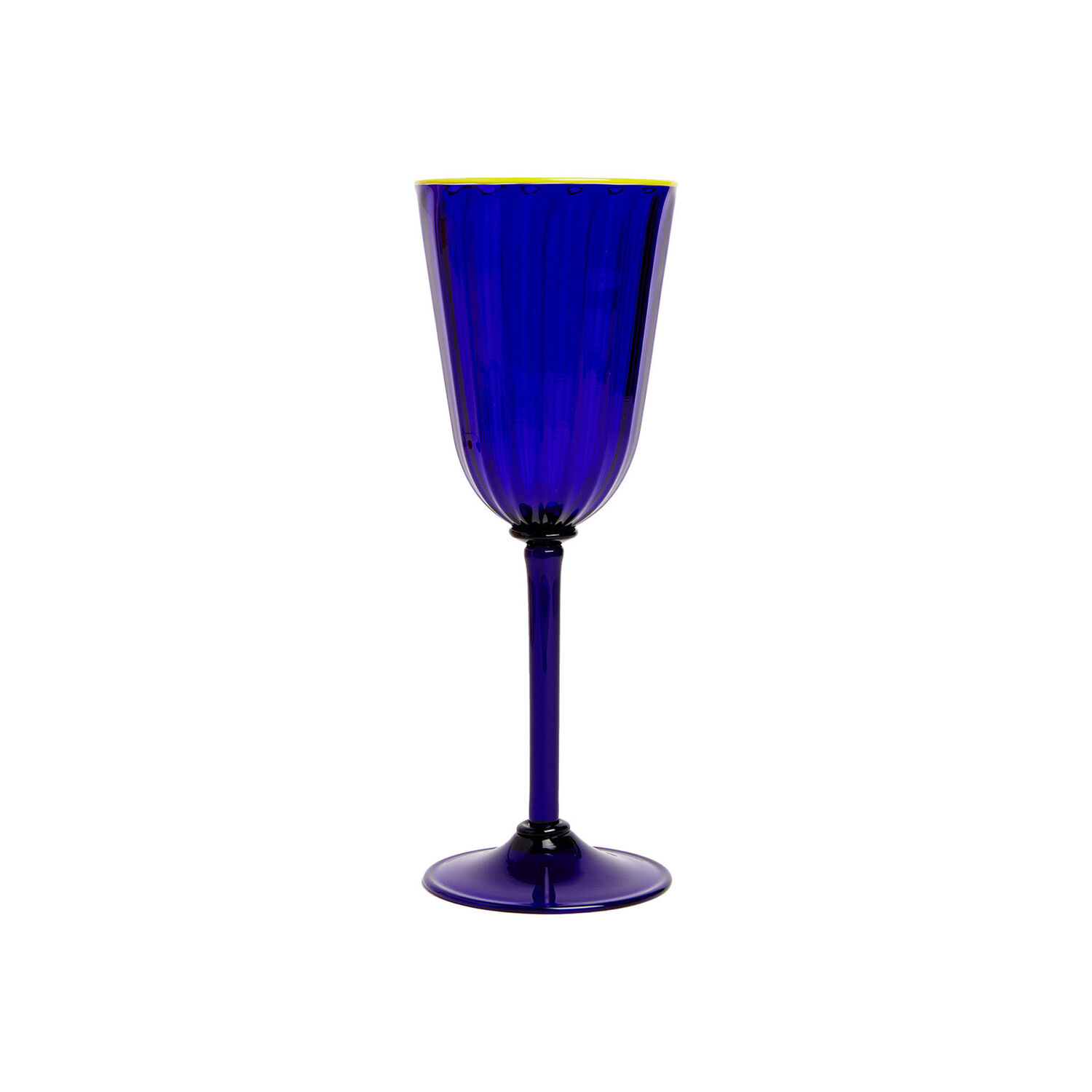 Shop La Doublej Wine Glasses Set Of 2 In Blue