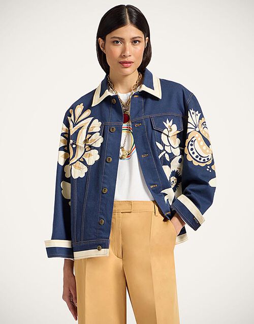 La DoubleJ JJ Jean Jacket Selva Placée Blue JAC0070DEN001SEL07BU03