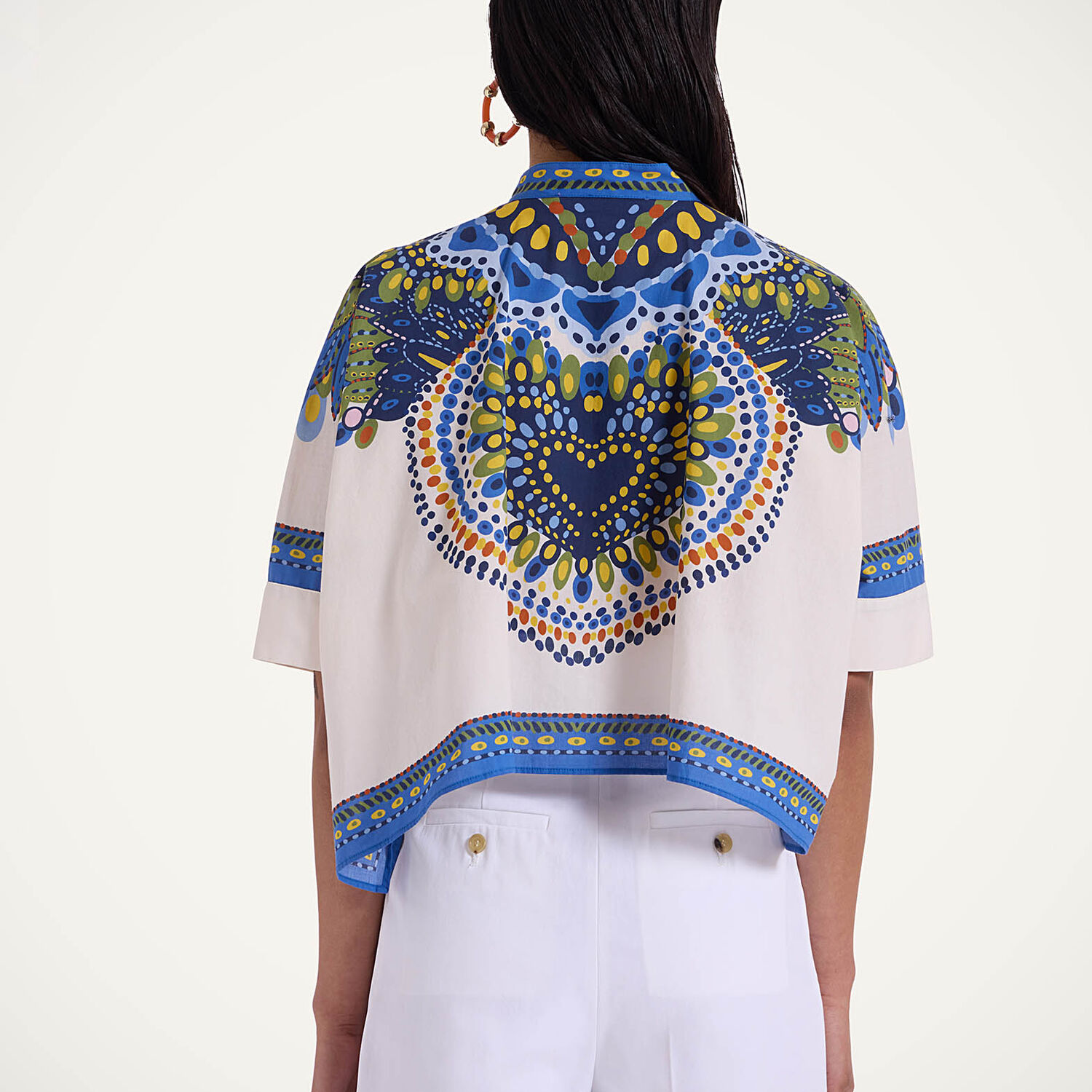 Shop La Doublej Mini Foulard Shirt In Chakra Placée Multicolor