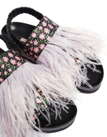 LaDoubleJ LDJ X Fabrizio Viti Feathered Berkley Sandal LaDoubleJ LDJ X Fabrizio Viti Feathered Berkley Sandal Daisy SHO0003RAS003DAI0001