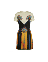 La DoubleJ Tgif Short Sleeve Dress Aswan Plac&eacute;e Ivory DRE0586CAD001ASW01WH04
