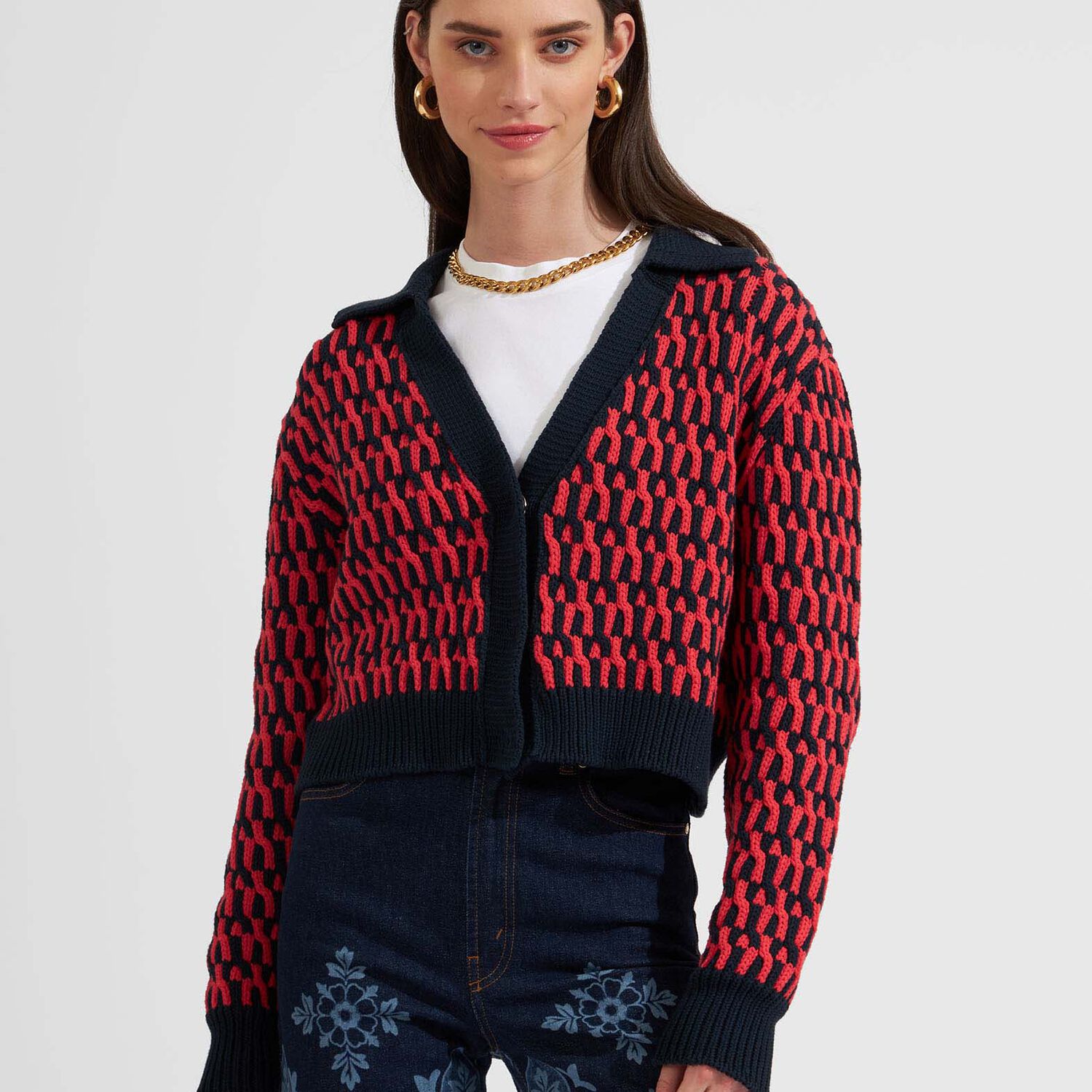 Shop La Doublej Winset Cardigan In Navy