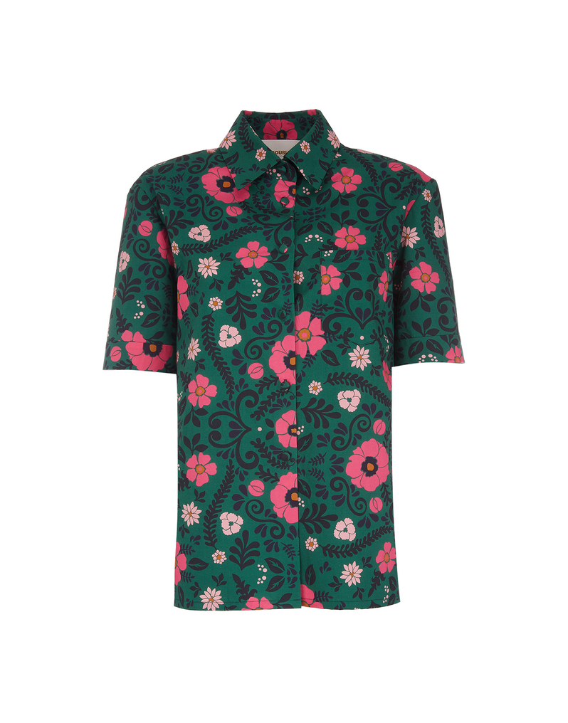 LaDoubleJ Clerk Shirt LaDoubleJ Clerk Shirt Heckfield Verde SHI0020COT001HEC0002