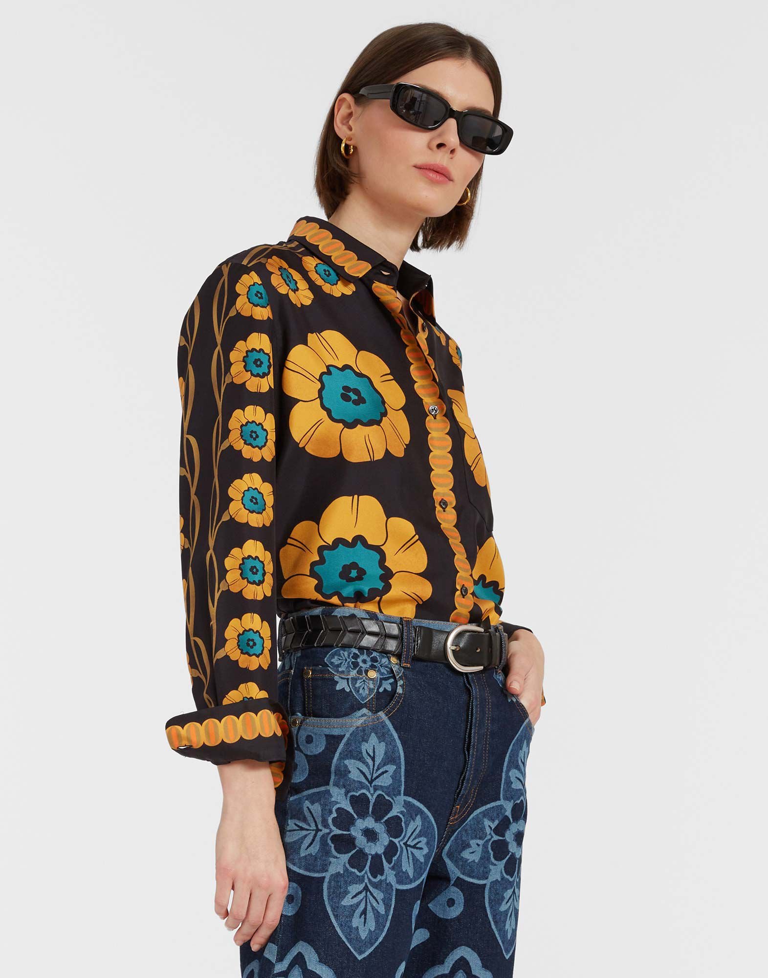トップス doublet MIRAGE PRINTED BASQUE SHIRT doublet＞MIRAGE PRINTED BASQUE SHIRT | MAKES ONLINE STORE