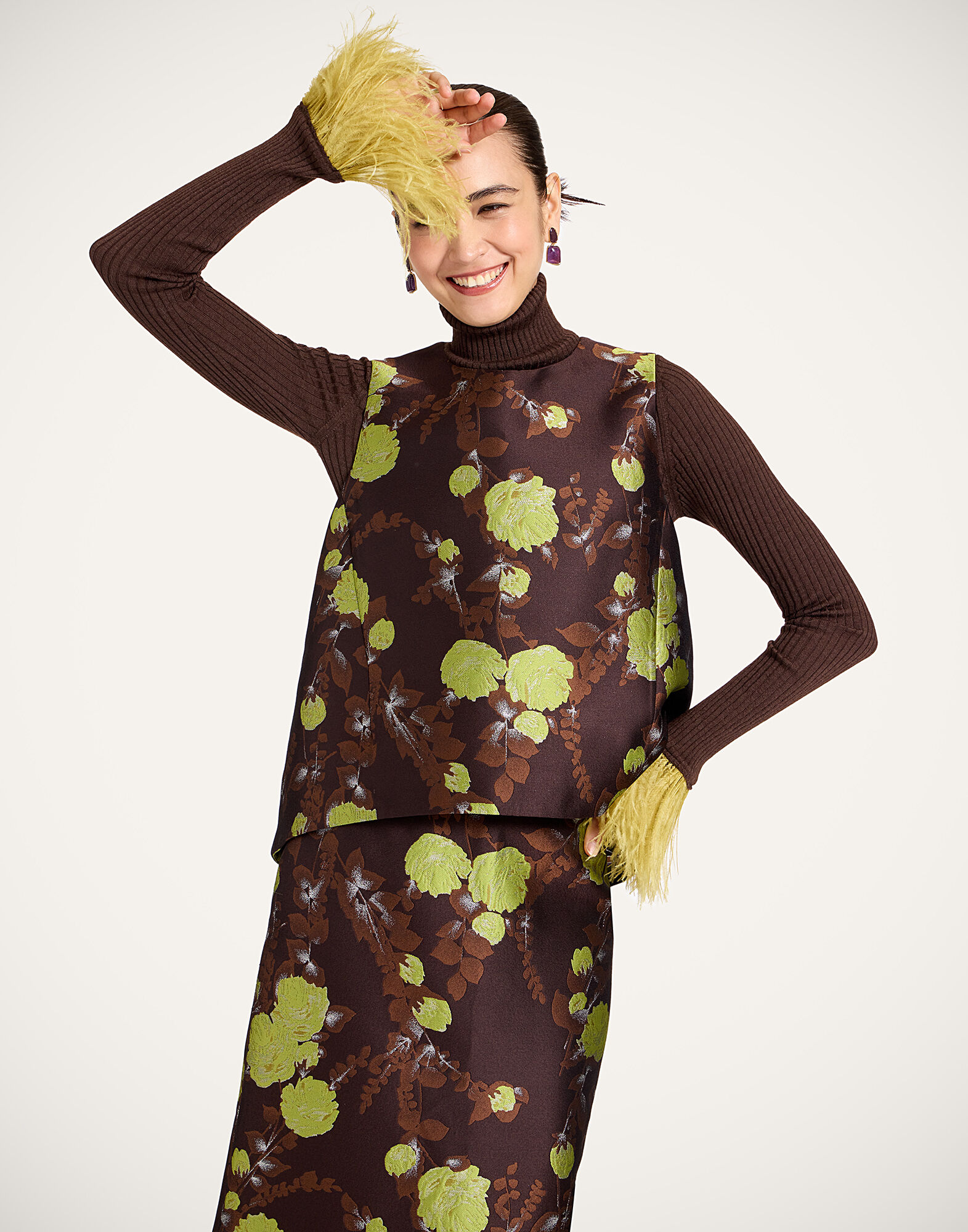 La DoubleJ La Scala Top Devon Brown TOP0016JCQ141DEV05BR02