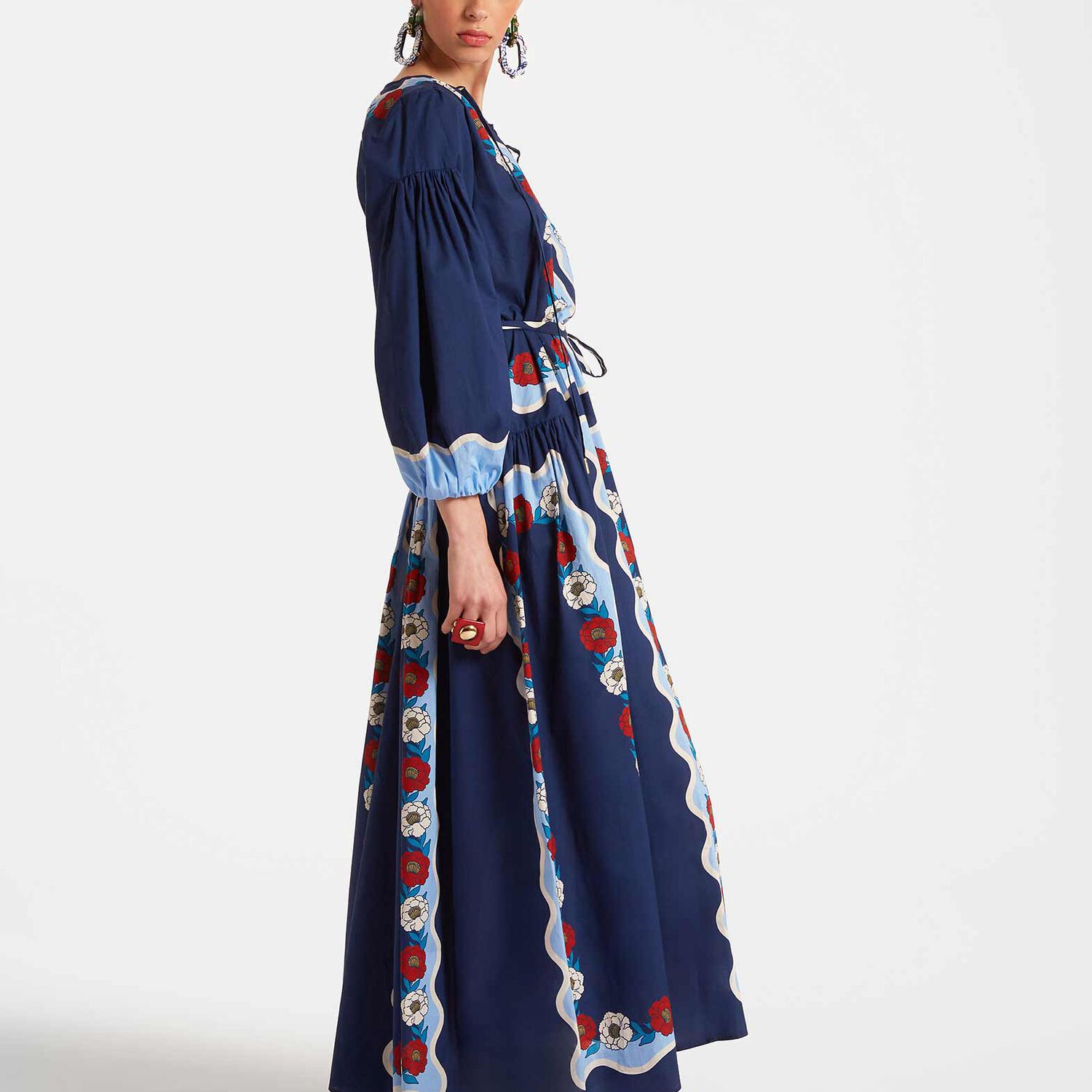 La Doublej Viviana Dress In Whitsun Placée Blue