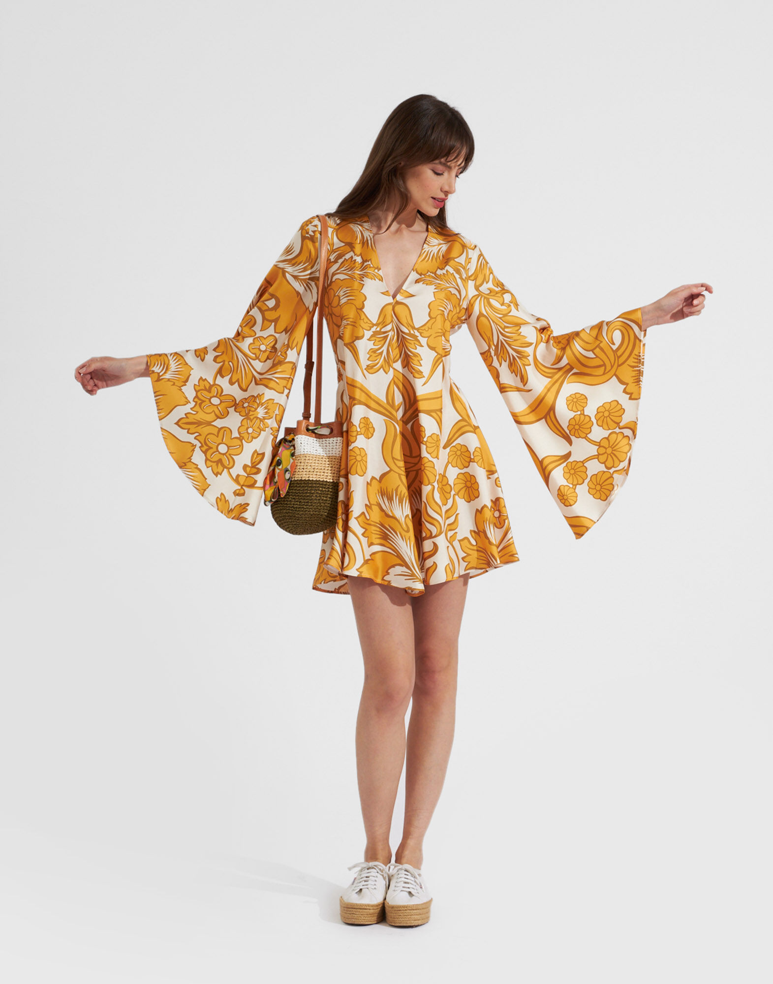 La DoubleJ Mini Magnifico Dress Va-Va Plac&eacute;e Gold DRE0561SIL001VAV01YE05