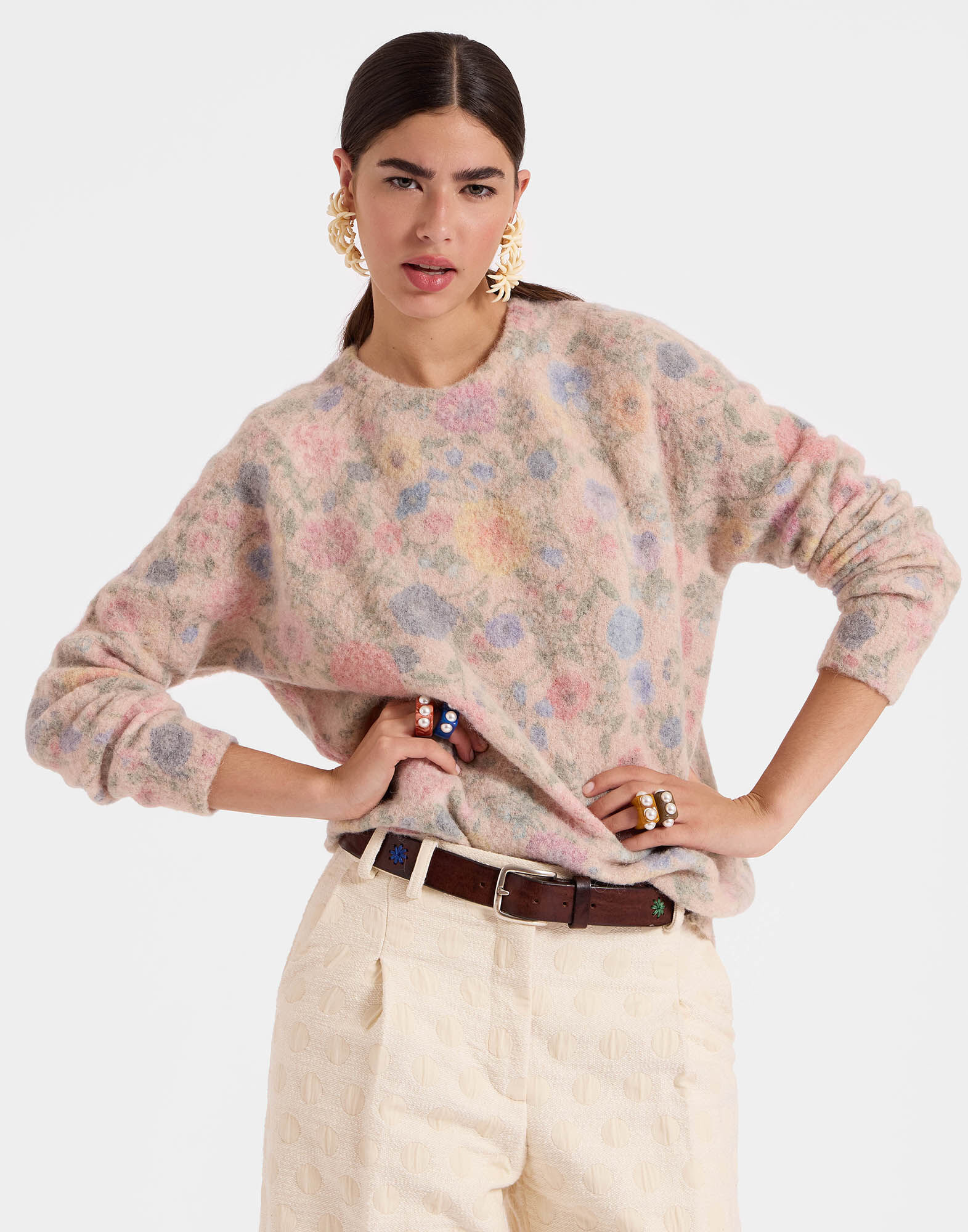 La DoubleJ All-In Sweater Ivory PUL0213KNI124VA280WH04