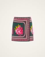 La DoubleJ Foulard Mini Skirt La DoubleJ Foulard Mini Skirt Lampone Placée Emerald SKI0110VIS011FMB06GR04